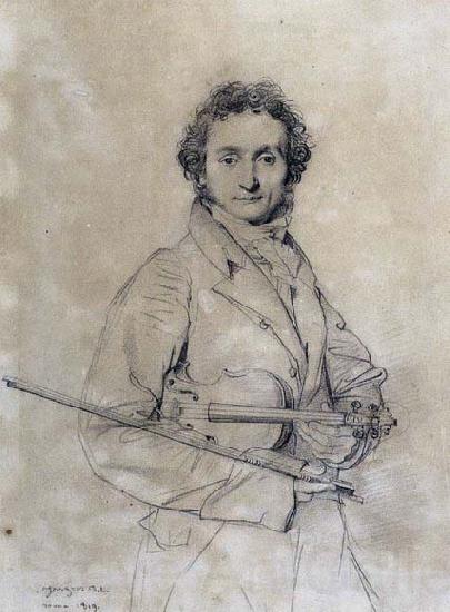 Jean-Auguste Dominique Ingres The Violinist Niccol